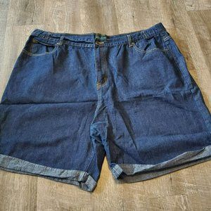 Southern Expressions Denim/Jeans Size 22W Dark Wash Light Weight Material Shorts